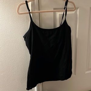 XL Pact Apparel Black Camisole with built in bra